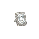 Bague Or Blanc - Oxyde de Zyrconium et Diamants