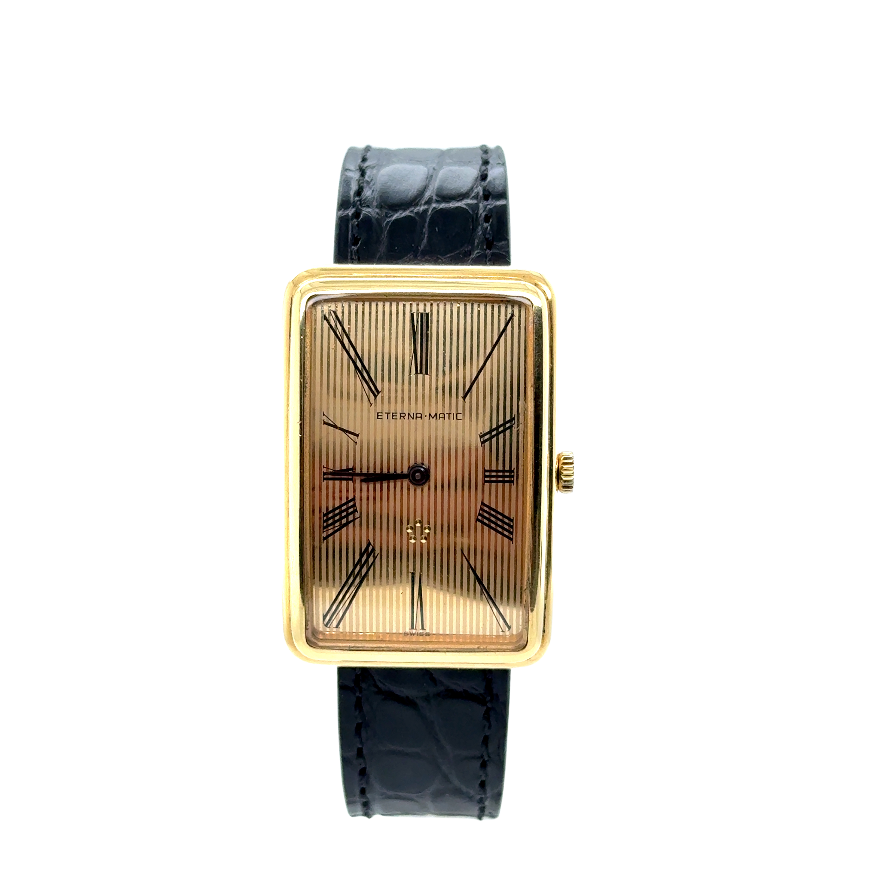 ETERNA MATIC Montre rectangulaire Or jaune Année 50 – LA REGENCE