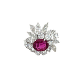 Bague Cocktail - Rubis et Diamants
