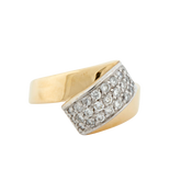 Bague Deux Ors et Diamants