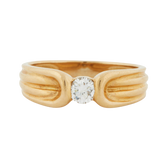 Bague Or Jaune et Diamant