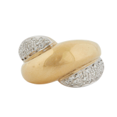 Bague Deux ors - Diamants