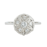 Bague Or Blanc et Diamants