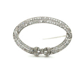 Art Déco - Broche Platine et Diamants