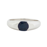 Bague Or Blanc - Saphir