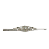 Art déco - Broche Or blanc et diamants