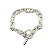 HERMES - Silver Anchor Chain Bracelet