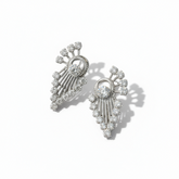 Boucles d’oreilles Or blanc et diamants - Année 1960