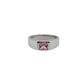 Cartier - Bague Tank Or Blanc - Quartz Rose