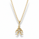 Chopard - Collier Happy Clown - Or Jaune et Diamant