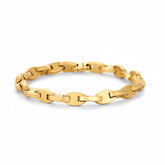 HERMÈS x Georges Lenfant - Bracelet maille chaine d'ancre stylisée en or jaune