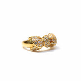 Bague Noeud Or jaune et Diamants