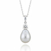 Collier Pendentif - Perle de culture et Diamant