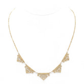 Collier Draperie Ancien - Or jaune et Perles