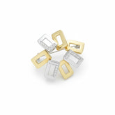 Broche Vintage - Or Jaune et Blanc - Diamants