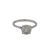 Bague fiançaille - Or blanc et Diamants