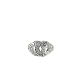 DINH VAN - Bague « Menottes » Moyen Modèle - Or blanc et Diamants