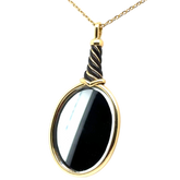 Vintage - Pendentif Miroir - Or jaune