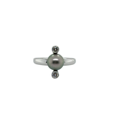 Bague Or Blanc - Perles de Tahiti et Diamants