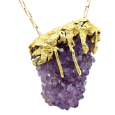 Roland Schad - Pendentif Or jaune et améthyste