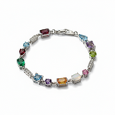 Bracelet Tutti frutti Or blanc