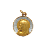Pendentif Médaille - Vierge Marie - or Jaune