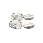 Boutons de Manchettes Or Blanc - Diamants