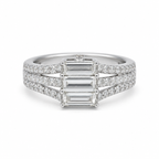 Bague Or Blanc - Diamants 1,82 carats