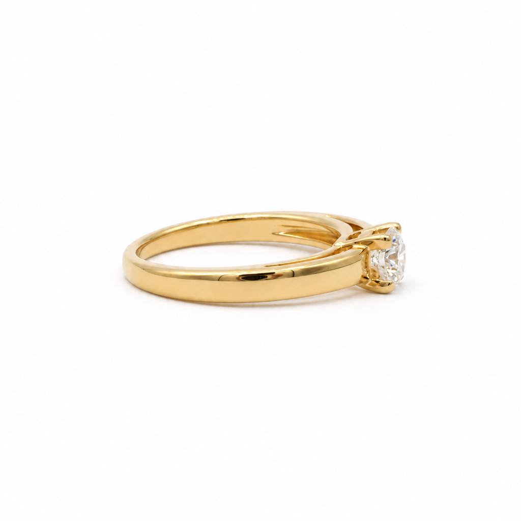 Bague Solitaire - Or jaune - Diamant 0,50 carats