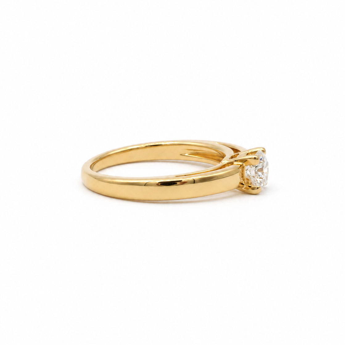 Bague Solitaire - Or jaune - Diamant 0,50 carats