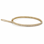Bracelet jonc - Or jaune - Diamants 1,60 carats