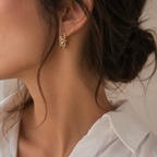 Cartier - Bergame Earrings - Yellow Gold and Diamonds