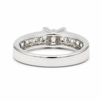 Bague Bandeau Or blanc et Diamants 1,60 carats