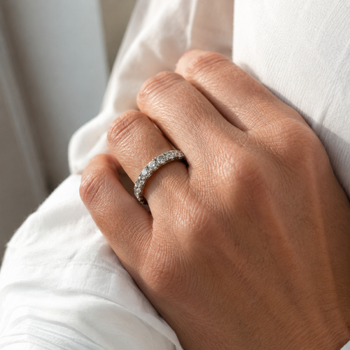 Alliance américaine - Or blanc - Diamants 1,76 carats