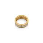 Bague Tour complet - Or jaune et Blanc - Diamants 2,20 cts