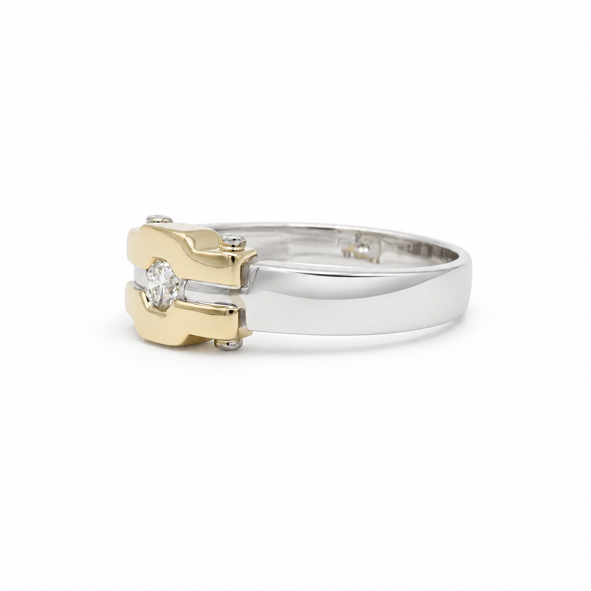 Art déco - Bague deux ors et Diamant