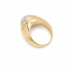 Bague Dôme - Or jaune - Diamants