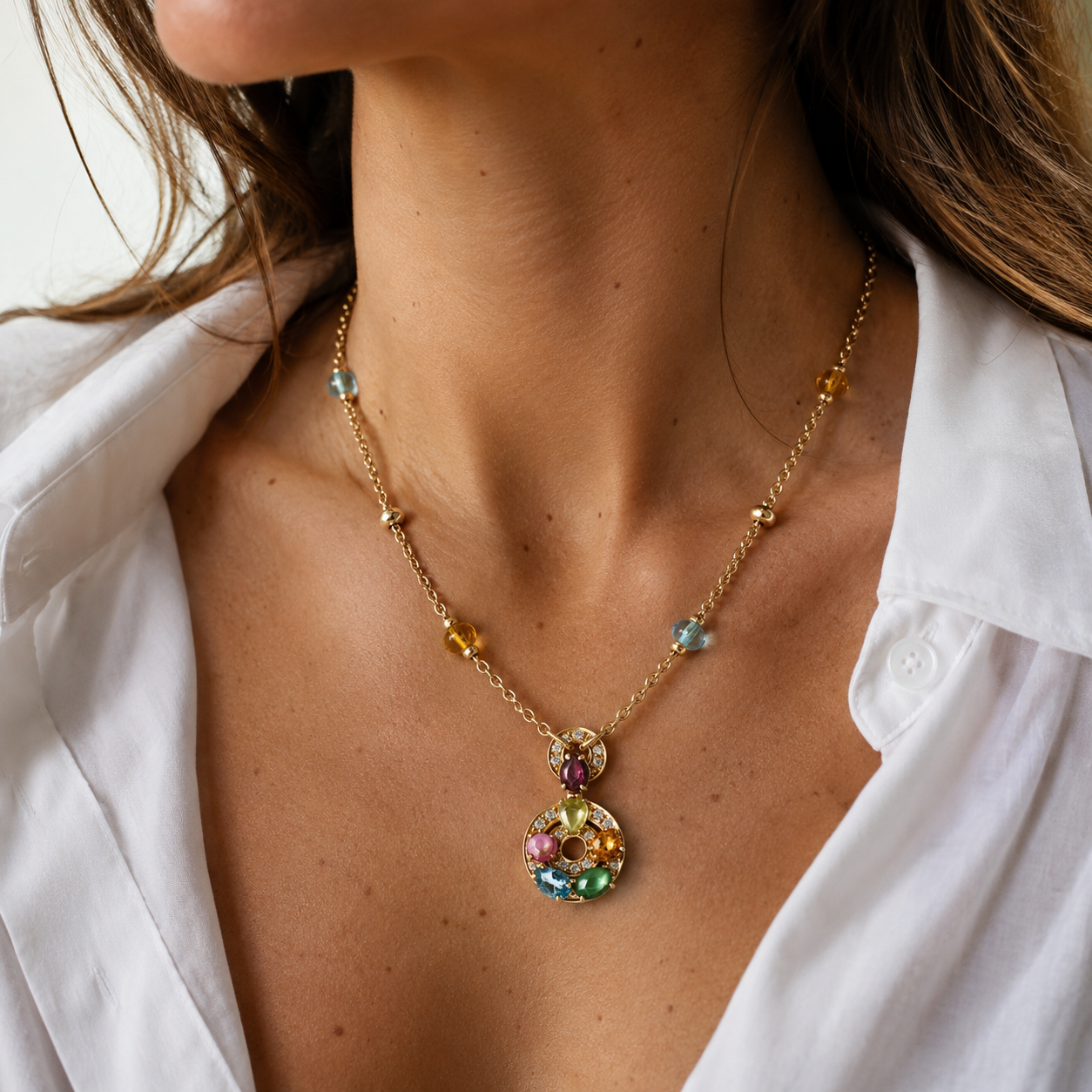 BULGARI - Collier Collection Astrale - Or Jaune