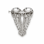 Art Deco Platinum and Diamond Brooch – Transformable Piece