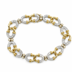 Bracelet Vintage - 2 ors - Diamants 2,73 carats