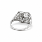 Art déco - Bague Platine - Diamants 1,45 carats
