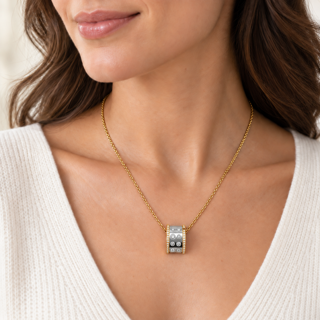 Collier 2 ors - Diamants 1,20 carats