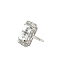 White Gold Ring - Zirconium Oxide and Diamonds