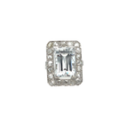 White Gold Ring - Zirconium Oxide and Diamonds