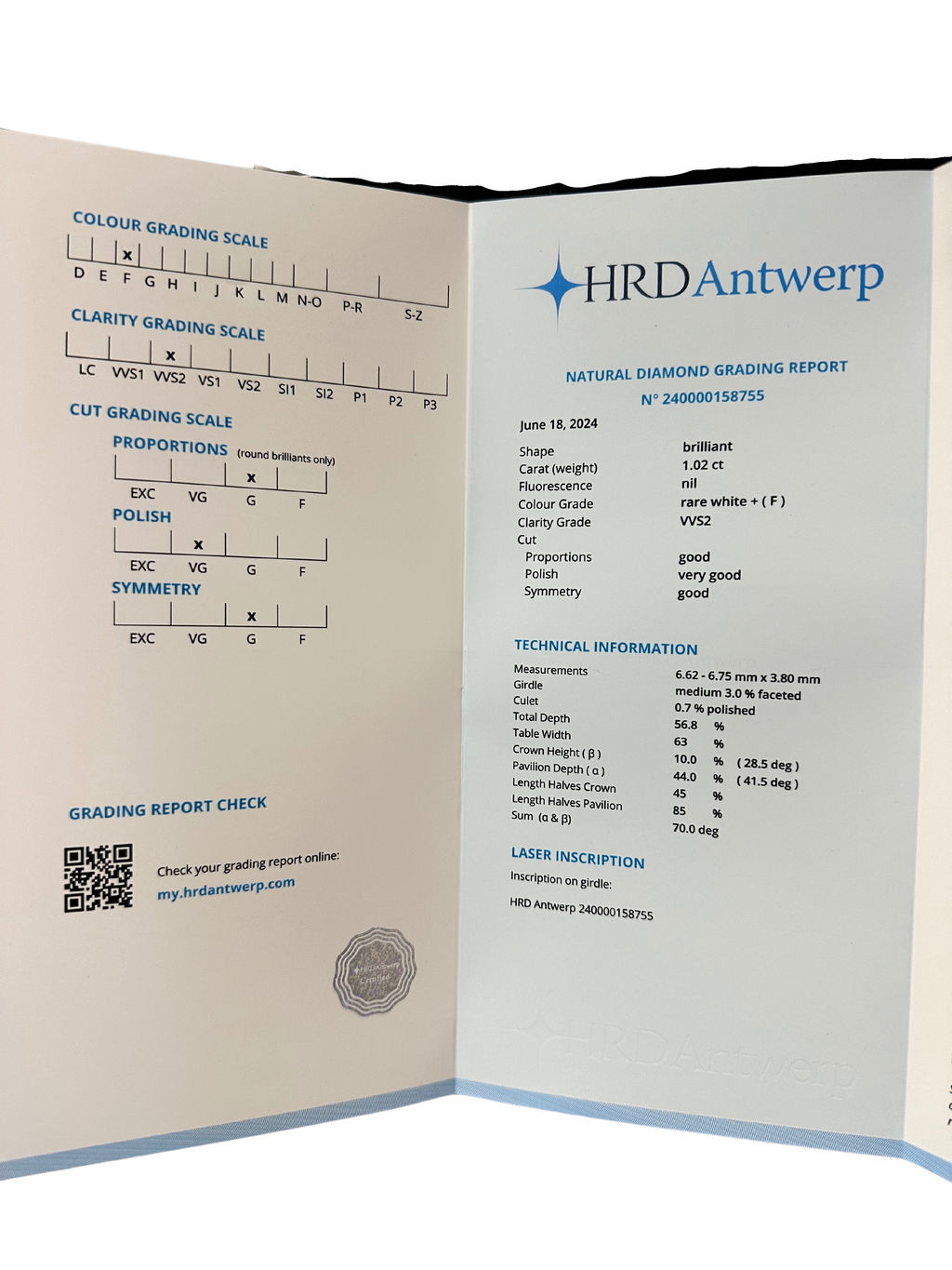 Bague Or blanc avec un magnifique diamant