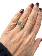 Bague diamants - Or jaune et Platine