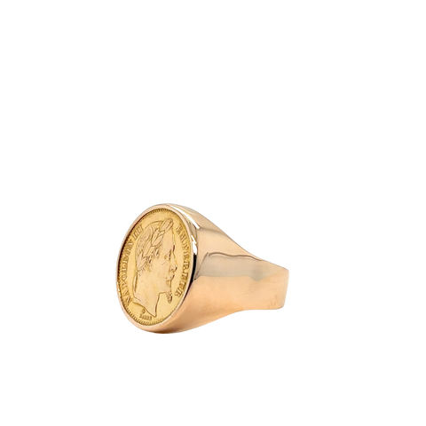 Bague Chevalière Napoléon III - Or Jaune