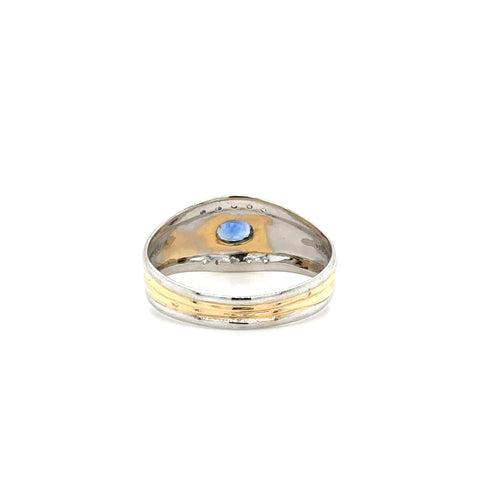 Bague Deux Ors - Saphir et Diamants