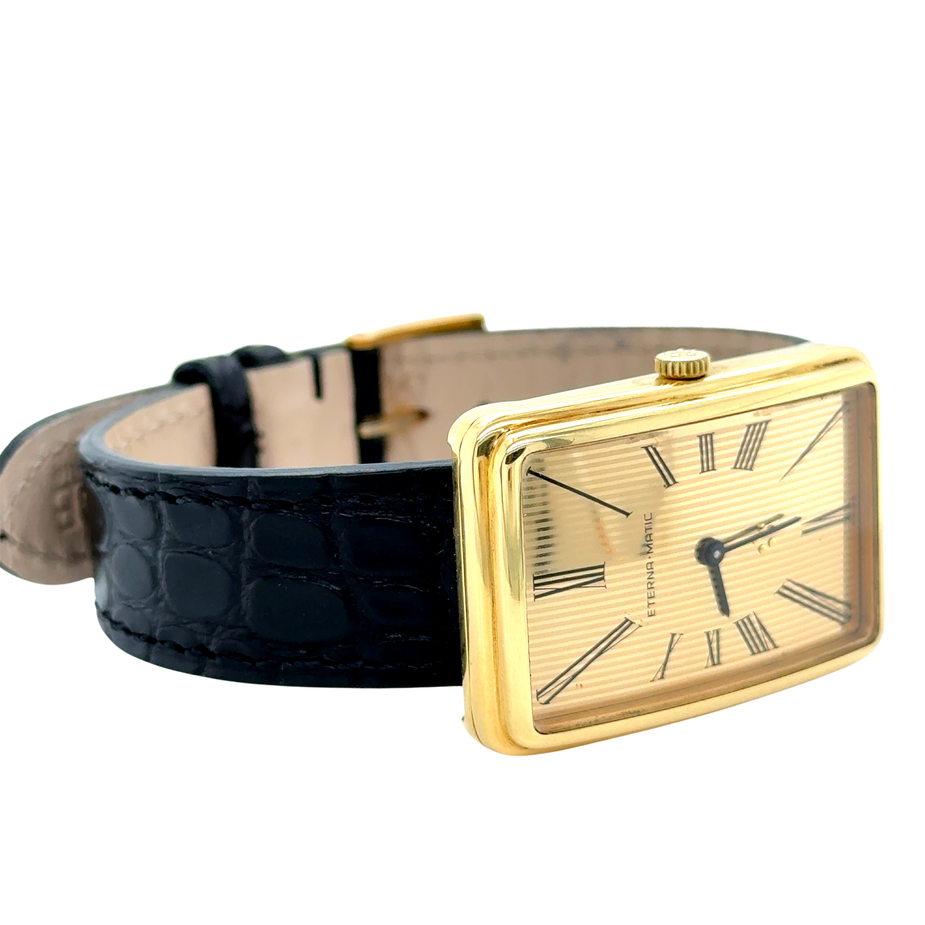 ETERNA MATIC - Montre rectangulaire - Or jaune