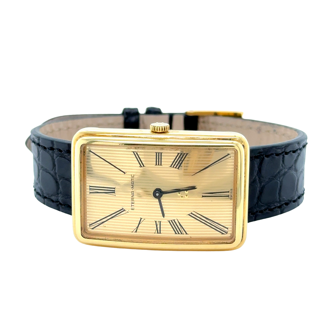 ETERNA MATIC - Montre rectangulaire - Or jaune